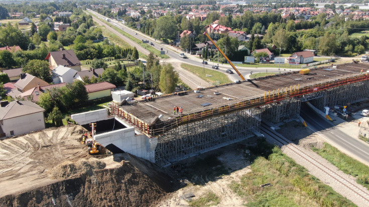 Mielec, LK25, prace budowlane, nowa infrastruktura, nowy wiadukt drogowy