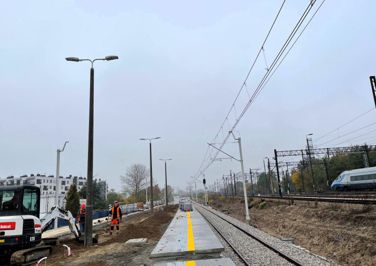 LK7, nowy przystanek, prace budowlane, nowa infrastruktura, Warszawa Grochów