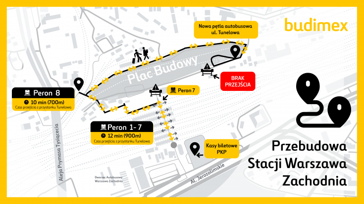 Warszawa Zachodnia, warszawska linia średnicowa, mapa, nowa stacja, nowa infrastruktura pasażerska, nowa infrastruktura