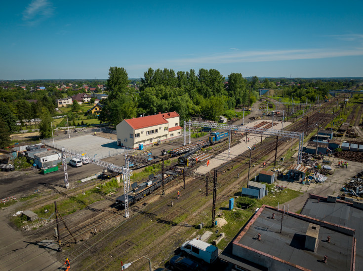 Oświęcim, LK93, nowa infrastruktura, prace na stacji kolejowej