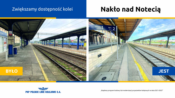 infografika, stacja, nowe przejście podziemne, nowa winda, Program Przystankowy, Nakło nad Notecią