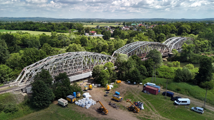 most kolejowy, Skawina, LK94, prace utrzymaniowe