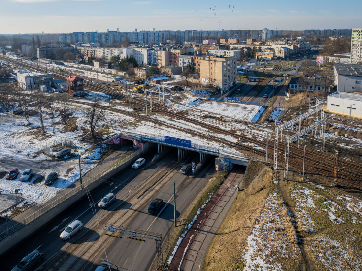 stacja, prace budowlane, nowy wiadukt, katowicki węzeł kolejowy, Sosnowiec Główny