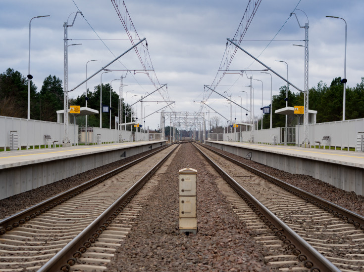 E75, Rail Baltica, CEF, Sadowne Węgrowskie, przystanek