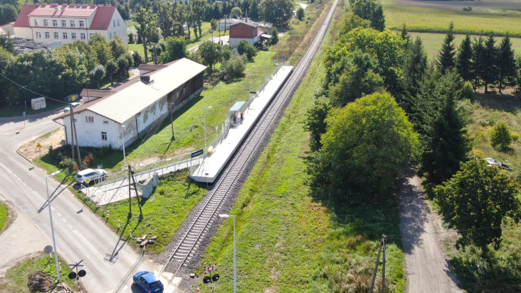 nowy przystanek, LK221, powrót pociagów, nowy peron, Lubomino