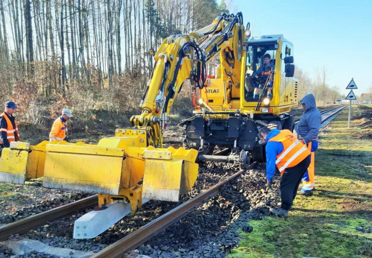 Chojnice, Kościerzyna, maszyna, nowa infrastruktura, prace na linii