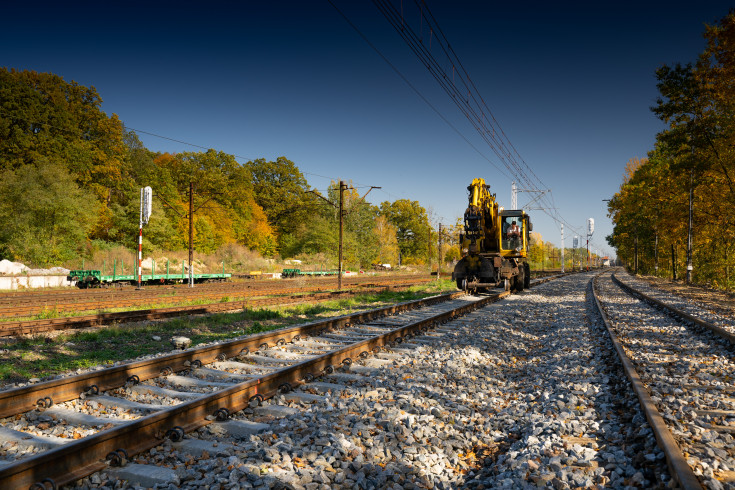 tor, prace budowlane, Toszek Północ, Rudziniec Gliwicki, Stare Koźle, transport towarowy, maszyna