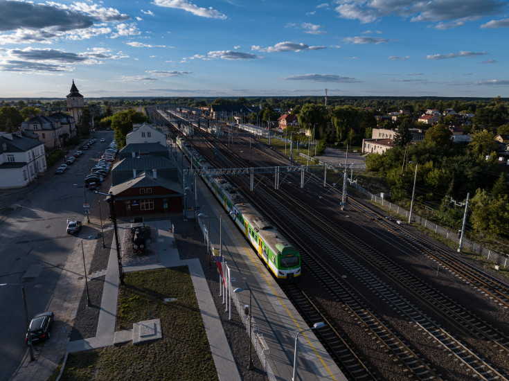 Dęblin, stacja, infrastruktura kolejowa, dron, zdjęcia z drona