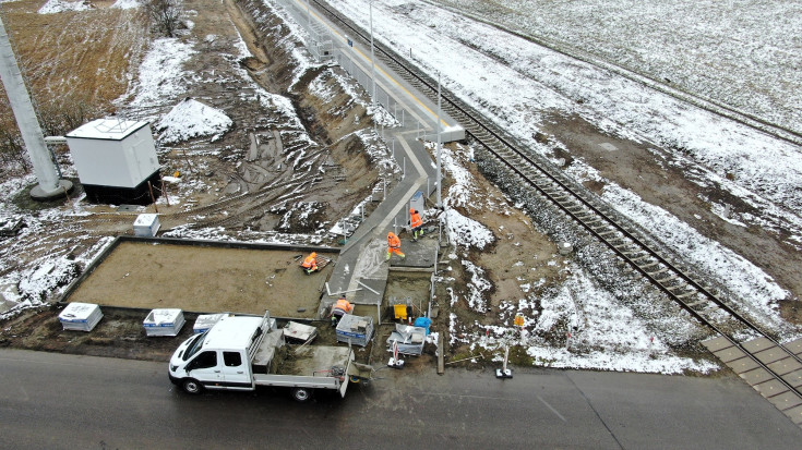 nowy przystanek, prace budowlane, nowa infrastruktura, LK30, Program Przystankowy, Aleksandrów