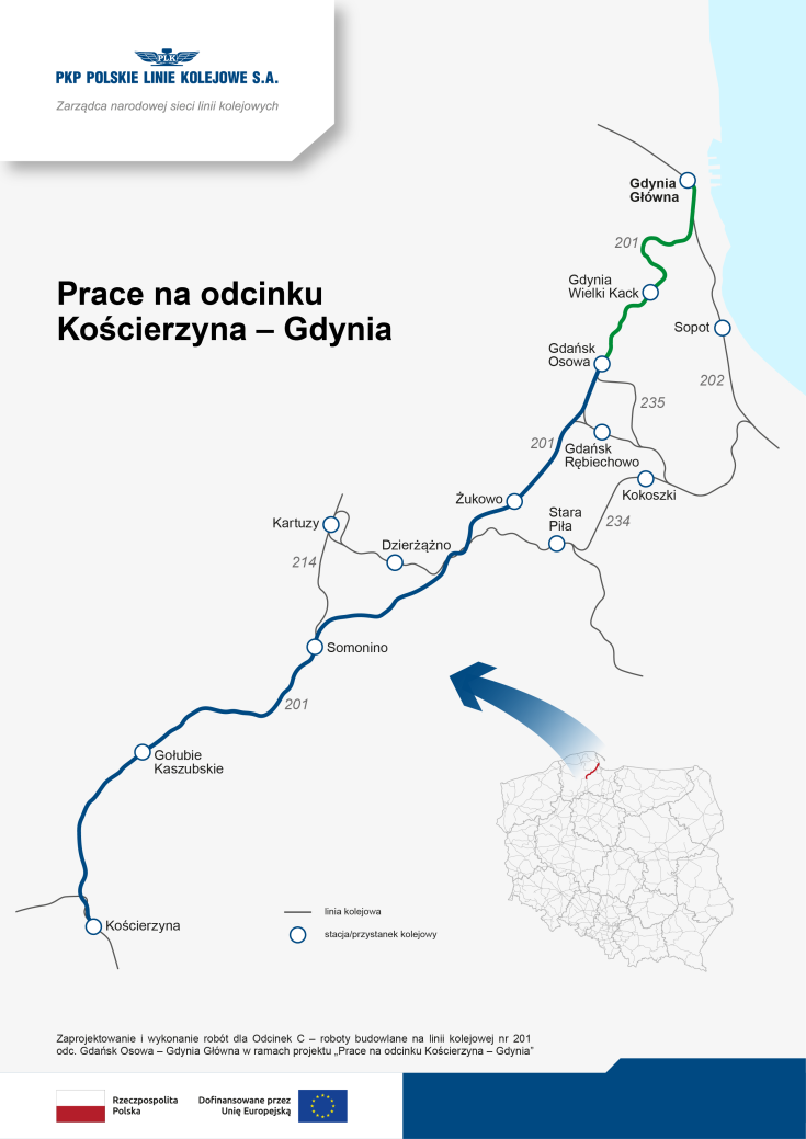 Trójmiasto, Węglówka, przetarg, LK201, mapa, Bydgoszcz