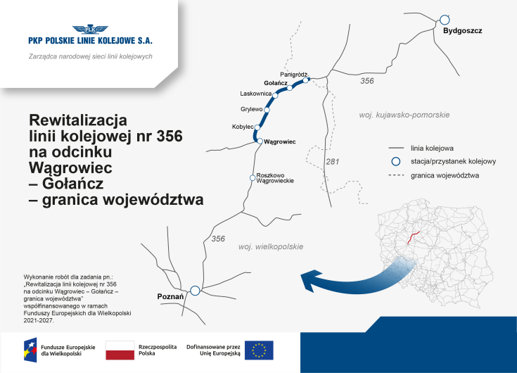 infografika, LK356, Wągrowiec, granica Wielkopolski