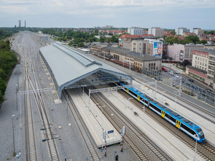 stacja, wiata, LK131, Bytom, widok z lotu ptaka