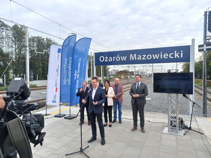 stacja, Ożarów Mazowiecki, briefing prasowy, nowa winda, Bittel Andrzej, nowa infrastruktura, nowy peron