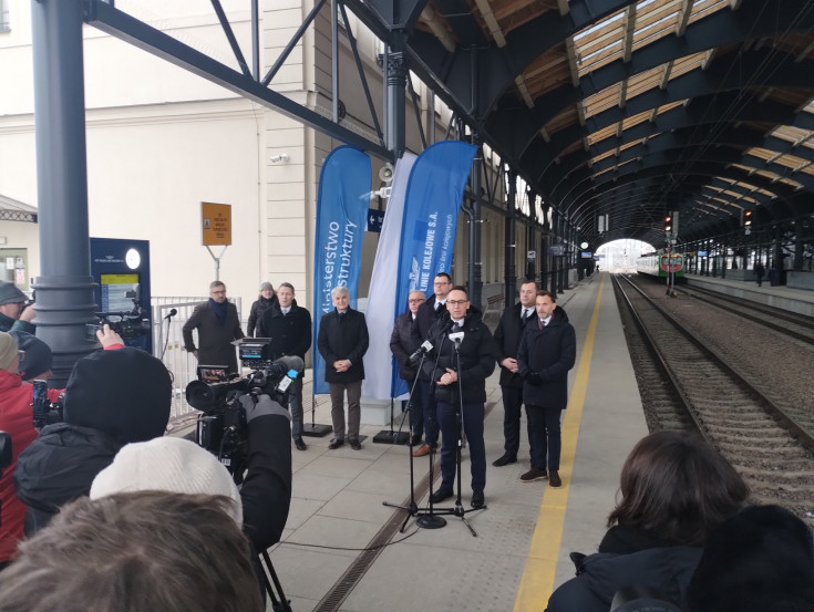 E75, Rail Baltica, Białystok, Ełk, przetarg, briefing prasowy, Klimczak Dariusz