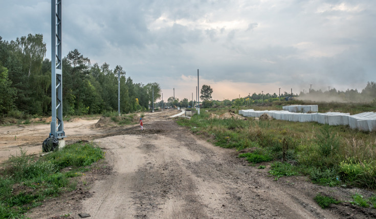 CEF, E20, nowy przystanek, budowa peronu, Biała Podlaska Rozrządowa