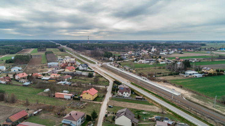 E75, Rail Baltica, CEF, podjazd, Szulborze Wielkie, przebudowany przystanek