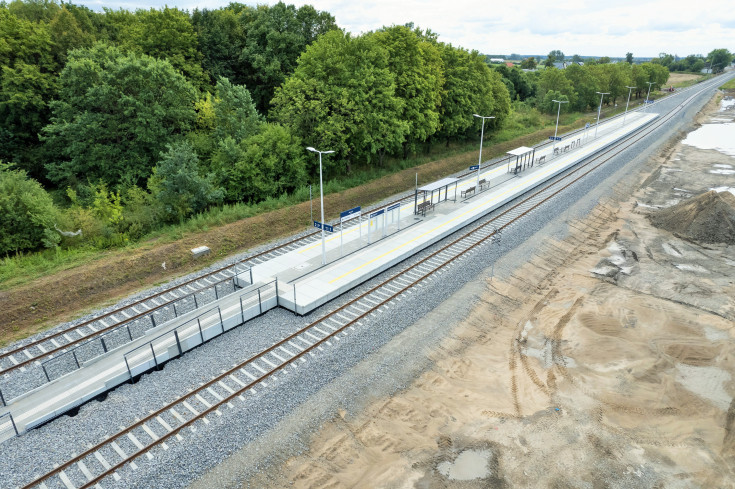 LK207, nowa infrastruktura, Ostaszewo Toruńskie, nowy peron