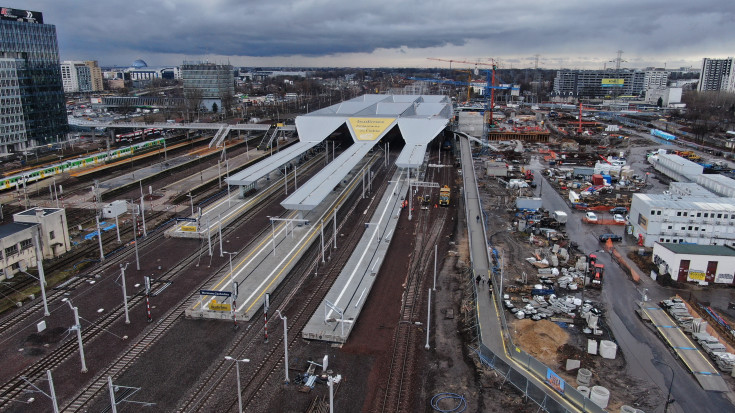 Warszawa Zachodnia, linia średnicowa, warszawska linia średnicowa, Budimex, WWK, nowy peron