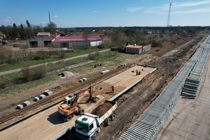 Wydminy, nowa infrastruktura, LK38, prace na stacji kolejowej