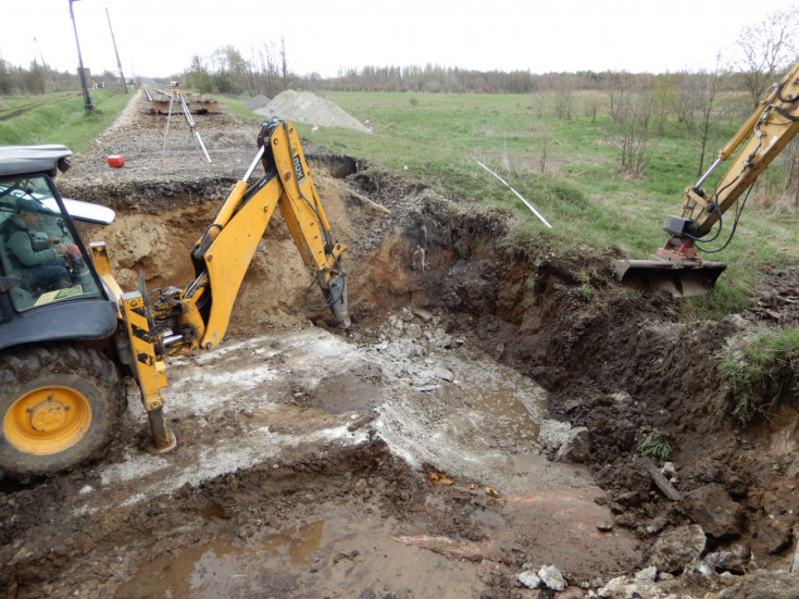 elektryfikacja, prace budowlane, LK68, nowa infrastruktura, Grodzisko Dolne