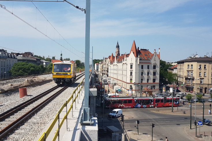 Kraków, E30, drezyna, nowa estakada, przejazd techniczny, nowy tor