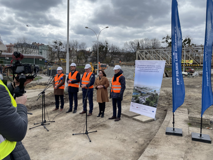 LK91, most kolejowy, Przemyśl, briefing prasowy, nowa infrastruktura