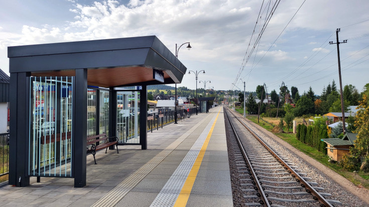 LK104, nowa wiata, przystanek, powrót pociagów, nowy peron, www.podleze-piekielko.pl, Rabka-Zdrój