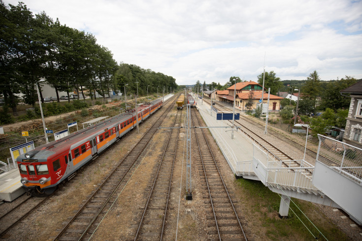 peron, POIiŚ 2014-2020, Małopolska, LK97, Kalwaria Zebrzydowska, Kalwaria Zebrzydowska Lanckorona, kolejowa zakopianka