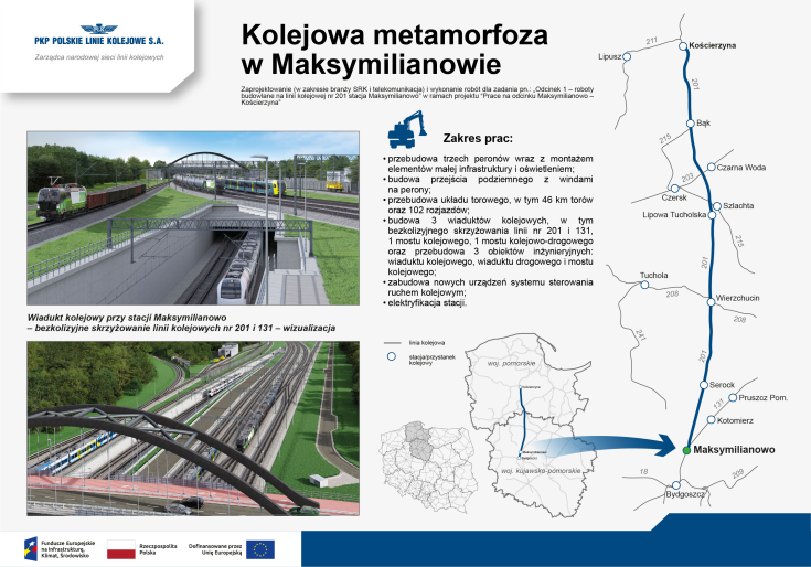 stacja, port, przewóz towarów, mapa, Maksymilianowo