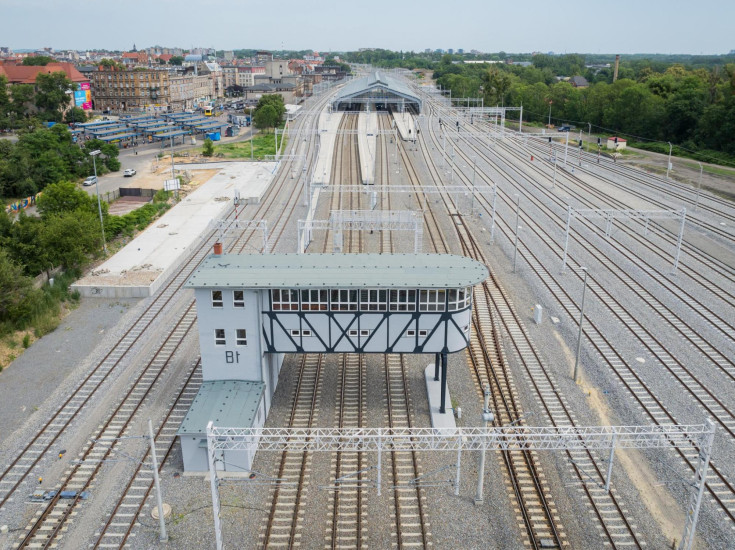 stacja, LK131, Bytom, widok z lotu ptaka