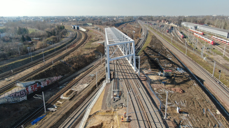 wiadukt, stacja, Warszawa Zachodnia, nowa infrastruktura, www.stolicadobrychrelacji.pl, widok z lotu ptaka