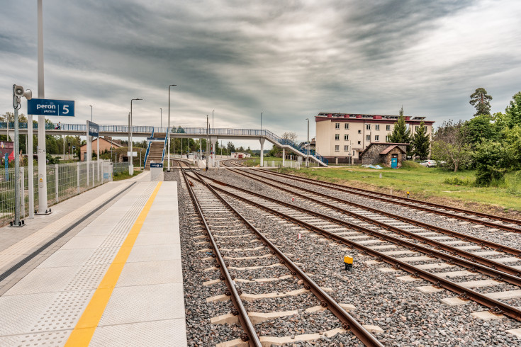 peron, linia kolejowa, modernizacja, stacja, tor, Hajnówka, KPO, wąskie gardło