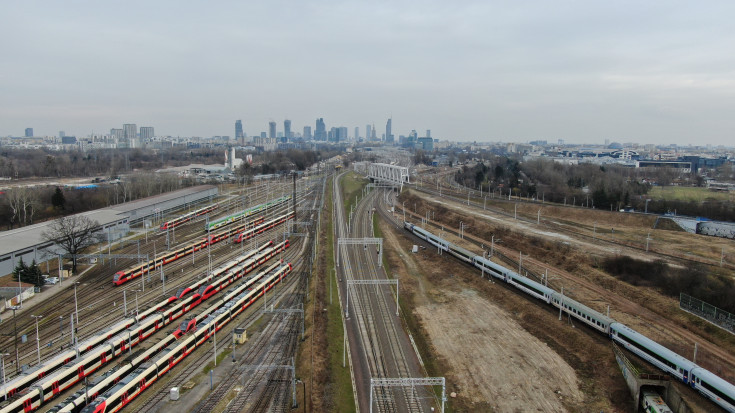 Warszawa Zachodnia, warszawska linia średnicowa, Budimex, WWK, zdjęcia z drona