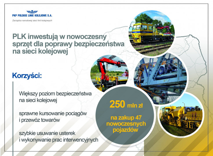 bezpieczeństwo, podbijarka, transport towarowy, nowy sprzęt, inwestycja