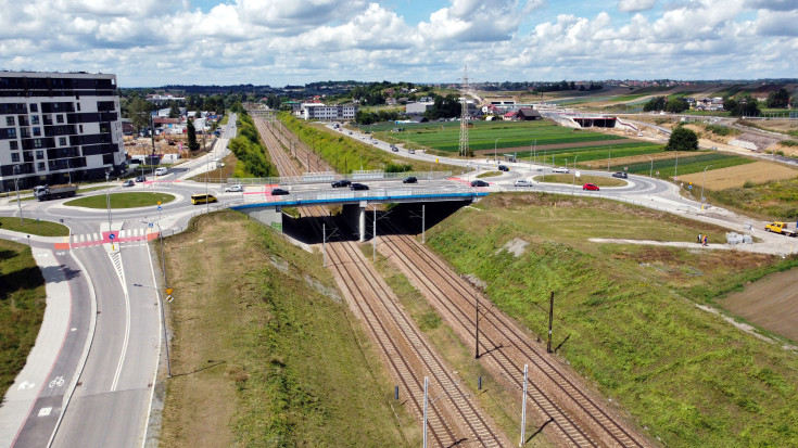 nowy przystanek, nowa infrastruktura, widok z lotu ptaka, Kraków Piastów