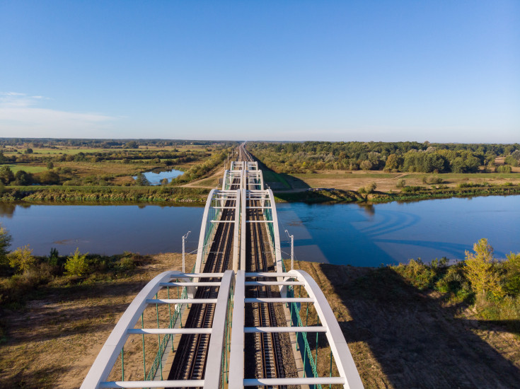 Sadowne, E75, Rail Baltica, CEF, Czyżew, most kolejowy, most na Bugu