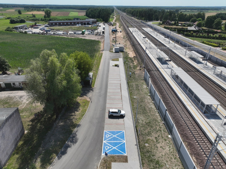 E75, Rail Baltica, tunel, Baciuty, nowa infrastruktura, widok z lotu ptaka