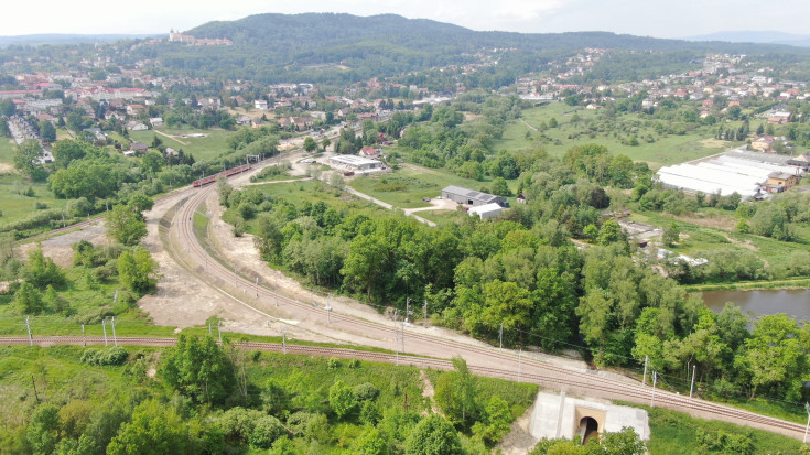 łącznica, skrócenie czasu podróży, Kalwaria Zebrzydowska, nowa infrastruktura