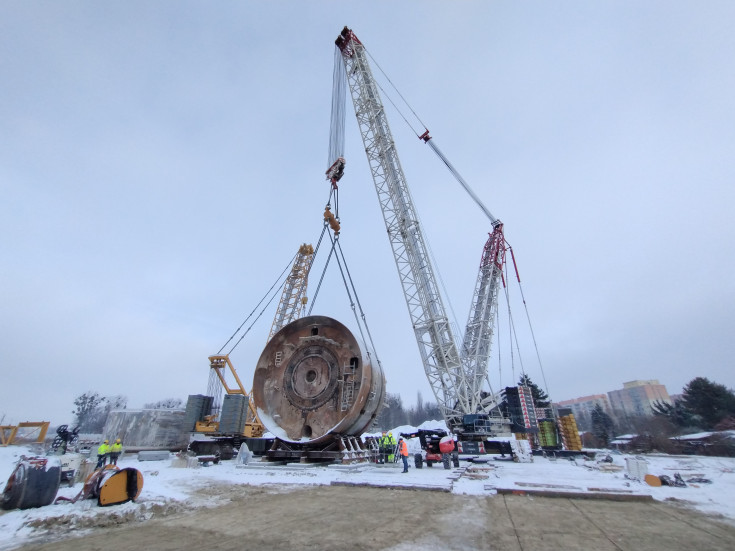 Łódź Żabieniec, Łódź Fabryczna, Łódź Kaliska, TBM, tarcza, drążenie tunelu kolejowego, postęp prac