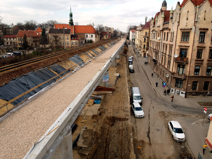 Kraków, nowy wiadukt, nowa estakada, nowy tor