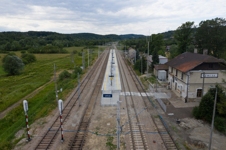 stacja, POIiŚ 2014-2020, małopolskie, LK97, Leńcze, kolejowa zakopianka