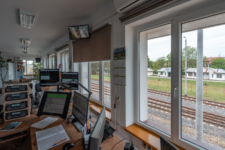 nastawnia, SRK, Hajnówka, monitor, komputer, KPO, urządzenie