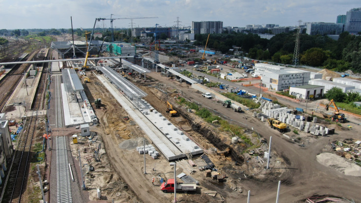 Warszawa Zachodnia, linia średnicowa, warszawska linia średnicowa, Budimex, modernizacja stacji, dron, WWK