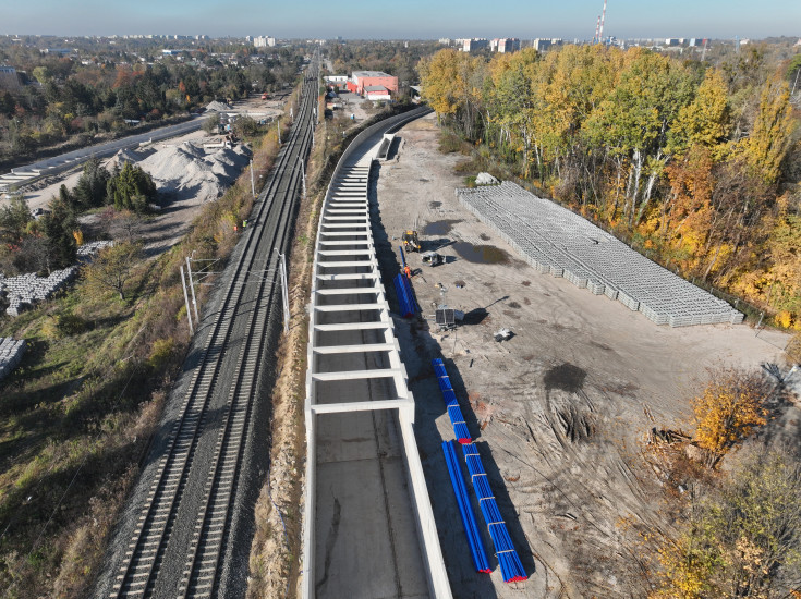 POIiŚ 2014-2020, Łódź, drążenie tunelu kolejowego, Koziny, Polesie, FEnIKS