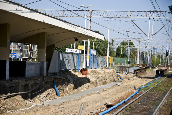 modernizacja, CEF, Łącząc Europę, LK447, Warszawa Włochy, warszawski węzeł kolejowy, kolej aglomeracyjna, aglomeracja warszawska, prace budowlane, przystanek, inwestycja