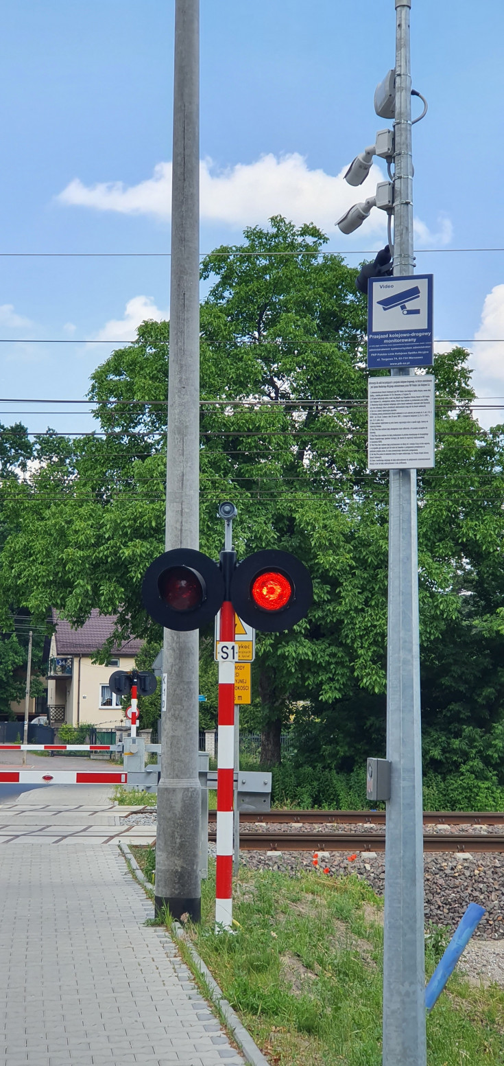 przejazd kolejowo-drogowy, LK7, Celestynów, monitoring, monitoring na przejazdach, kamera, Jankowskiego, zmodernizowany przejazd