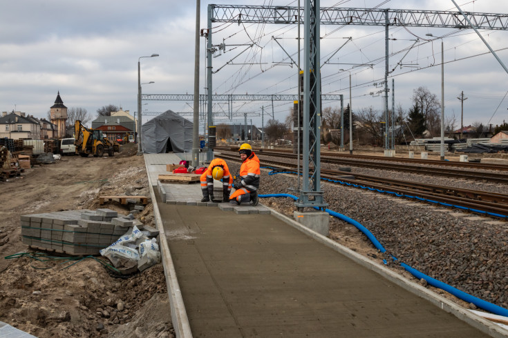 modernizacja, LK7, Dęblin, stacja, POIiŚ 2014-2020, prace na linii, inwestycja