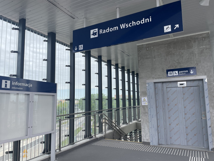 nowy przystanek, nowa winda, nowa infrastruktura, Radom Wschodni, nowy peron