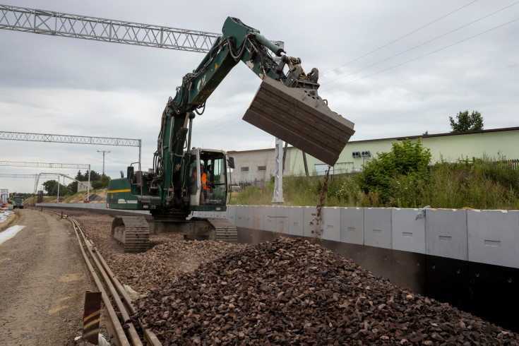 LK8, nowa infrastruktura pasażerska, nowy tor, Warka Miasto