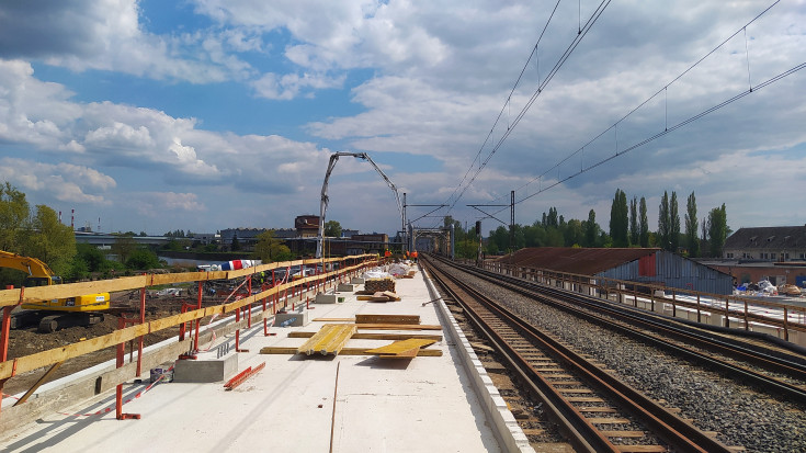 nowy przystanek, prace budowlane, nowa infrastruktura, Szczecińska Kolei Metropolitarna, Szczecin Łasztownia